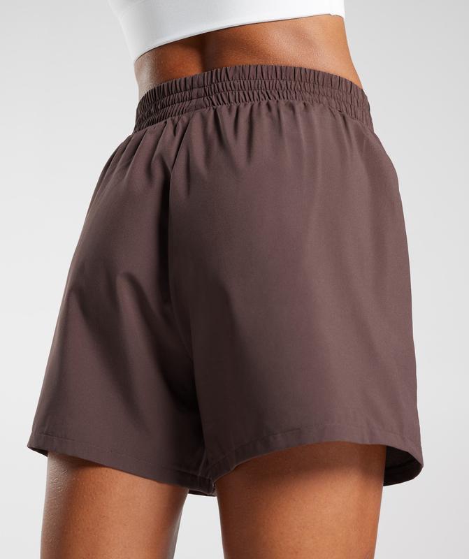 Gymshark Woven Pocket Shorts Korte Broek Chocola Bruin | 72JRVNIBS