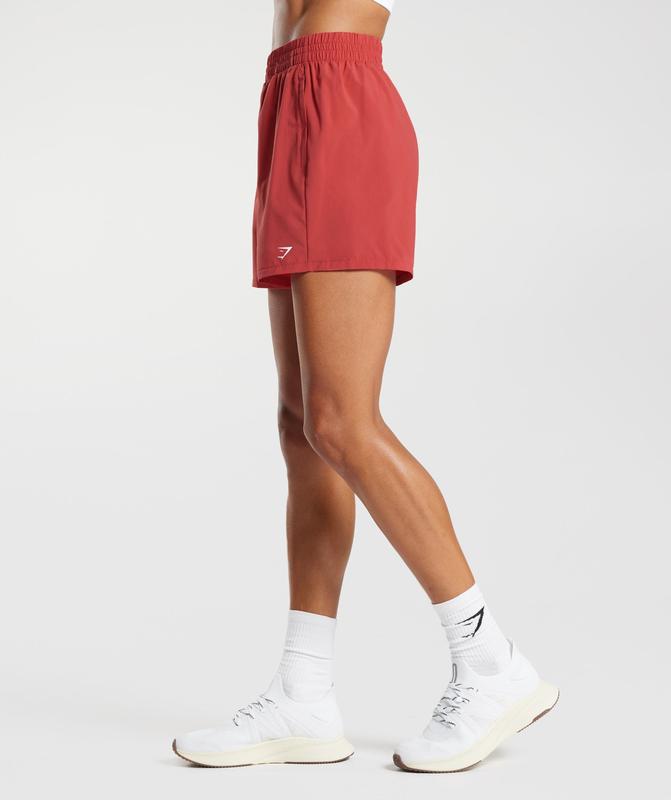 Gymshark Woven Pocket Shorts Korte Broek Rood | 17KNCSMTE