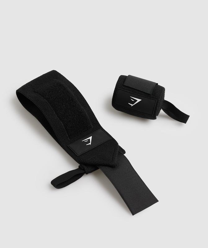 Gymshark Wrist Straps All Equipment Zwart | 30TGFMWPQ